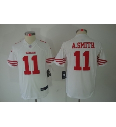 Youth Nike San Francisco 49ers 11# Smith White Limited Jerseys Youth Nike San Francisco 49ers 11# Smith White Limited Jerseys