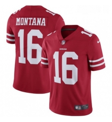 Youth Nike San Francisco 49ers 16 Joe Montana Red Team Color Vapor Untouchable Limited Player NFL Jersey Youth Nike San Francisco 49ers 16 Joe Montana Red Team Color Vapor Untouchable Limited Player NFL Jersey