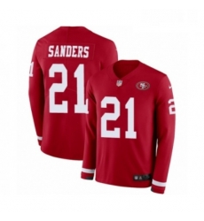 Youth Nike San Francisco 49ers 21 Deion Sanders Limited Red Therma Long Sleeve NFL Jersey Youth Nike San Francisco 49ers 21 Deion Sanders Limited Red Therma Long Sleeve NFL Jersey
