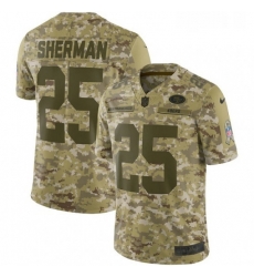 Youth Nike San Francisco 49ers 25 Richard Sherman Limited Camo 2018 Salute to Service NFL Jersey Youth Nike San Francisco 49ers 25 Richard Sherman Limited Camo 2018 Salute to Service NFL Jersey