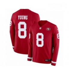 Youth Nike San Francisco 49ers 8 Steve Young Limited Red Therma Long Sleeve NFL Jersey Youth Nike San Francisco 49ers 8 Steve Young Limited Red Therma Long Sleeve NFL Jersey