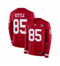 Youth Nike San Francisco 49ers 85 George Kittle Limited Red Therma Long Sleeve NFL Jersey Youth Nike San Francisco 49ers 85 George Kittle Limited Red Therma Long Sleeve NFL Jersey
