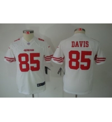 Youth Nike San Francisco 49ers #85 Vernon Davis White Limited Jerseys Youth Nike San Francisco 49ers #85 Vernon Davis White Limited Jerseys