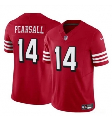 Youth San Francisco 49ers 14 Ricky Pearsall New Red 2024 Draft F U S E Vapor Untouchable Limited Stitched Football Jersey Youth San Francisco 49ers 14 Ricky Pearsall New Red 2024 Draft F U S E Vapor Untouchable Limited Stitched Football Jersey