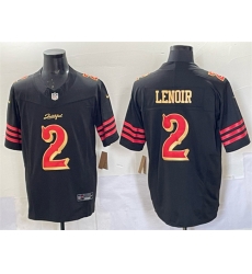 Youth San Francisco 49ers 2 Deommodore Lenoir Black 2025 F U S E Rivalries Vapor Limited Stitched Football Jersey Youth San Francisco 49ers 2 Deommodore Lenoir Black 2025 F U S E Rivalries Vapor Limited Stitched Football Jersey