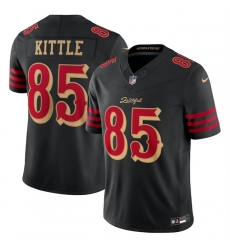 Youth San Francisco 49ers 85 George kittle Black 2025 F U S E Rivalries Vapor Limited Stitched Football Jersey