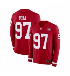 Youth San Francisco 49ers 97 Nick Bosa Limited Red Therma Long Sleeve Football Jersey Youth San Francisco 49ers 97 Nick Bosa Limited Red Therma Long Sleeve Football Jersey