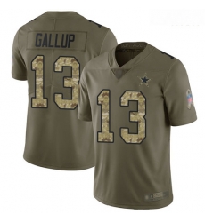 Cowboys 13 Michael Gallup Olive Camo Men Stitched Football Limited 2017 Salute To Service Jersey Cowboys 13 Michael Gallup Olive Camo Men Stitched Football Limited 2017 Salute To Service Jersey