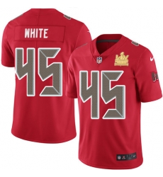 Men Nike Tampa Bay Buccaneers 45 Devin White Red Men Super Bowl LV Champions Patch Stitched NFL Limited Rush Jersey Men Nike Tampa Bay Buccaneers 45 Devin White Red Men Super Bowl LV Champions Patch Stitched NFL Limited Rush Jersey