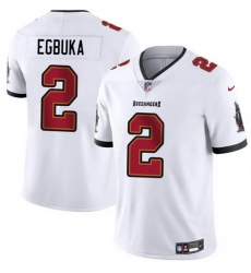 Men Tampa Bay Buccaneers 2 Emeka Egbuka White 2025 Draft Vapor Untouchable Limited Stitched Football Jersey