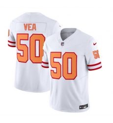 Men Tampa Bay Buccaneers 50 Vita Vea 2023 F U S E White Throwback Limited Stitched Jersey Men Tampa Bay Buccaneers 50 Vita Vea 2023 F U S E White Throwback Limited Stitched Jersey