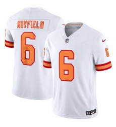 Men Tampa Bay Buccaneers 6 Baker Mayfield White 2025 F U S E  Vapor Limited Stitched Jersey