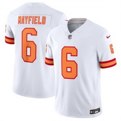 Men Tampa Bay Buccaneers 6 Baker Mayfield White 2025 F U S E  Vapor Limited Stitched Jersey