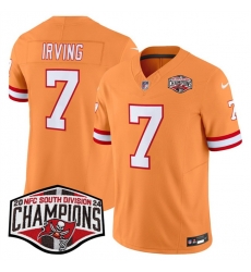Men Tampa Bay Buccaneers 7 Bucky Irving Orange F U S E 2024 NFC South Champions Limited Stitched Jersey Men Tampa Bay Buccaneers 7 Bucky Irving Orange F U S E 2024 NFC South Champions Limited Stitched Jersey
