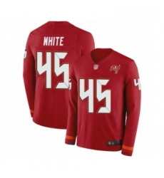 Mens Tampa Bay Buccaneers 45 Devin White Limited Red Therma Long Sleeve Football Jersey Mens Tampa Bay Buccaneers 45 Devin White Limited Red Therma Long Sleeve Football Jersey