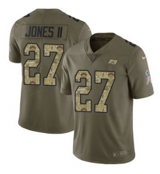 Nike Buccaneers #27 Ronald Jones II Olive Camo Mens Stitched NFL Limited 2017 Salute To Service Jersey Nike Buccaneers #27 Ronald Jones II Olive Camo Mens Stitched NFL Limited 2017 Salute To Service Jersey