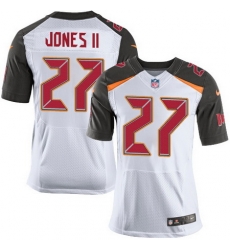 Nike Buccaneers #27 Ronald Jones II White Mens Stitched NFL New Elite Jersey Nike Buccaneers #27 Ronald Jones II White Mens Stitched NFL New Elite Jersey