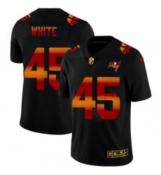 Tampa Bay Buccaneers 45 Devin White Men Black Nike Red Orange Stripe Vapor Limited NFL Jersey Tampa Bay Buccaneers 45 Devin White Men Black Nike Red Orange Stripe Vapor Limited NFL Jersey