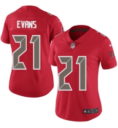 Nike Buccaneers #21 Justin Evans Red Womens Stitched NFL Limited Rush Jersey Nike Buccaneers #21 Justin Evans Red Womens Stitched NFL Limited Rush Jersey