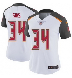 Nike Buccaneers #34 Charles Sims White Womens Stitched NFL Vapor Untouchable Limited Jersey Nike Buccaneers #34 Charles Sims White Womens Stitched NFL Vapor Untouchable Limited Jersey