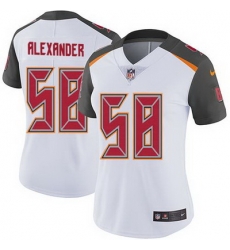 Nike Buccaneers #58 Kwon Alexander White Womens Stitched NFL Vapor Untouchable Limited Jersey Nike Buccaneers #58 Kwon Alexander White Womens Stitched NFL Vapor Untouchable Limited Jersey