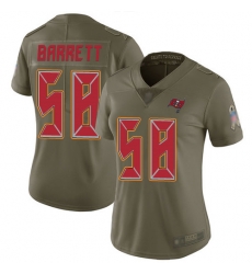 Women Buccaneers 58 Shaquil Barrett Olive Stitched Football Limited 2017 Salute to Service Jersey Women Buccaneers 58 Shaquil Barrett Olive Stitched Football Limited 2017 Salute to Service Jersey