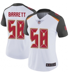 Women Buccaneers 58 Shaquil Barrett White Stitched Football Vapor Untouchable Limited Jersey Women Buccaneers 58 Shaquil Barrett White Stitched Football Vapor Untouchable Limited Jersey