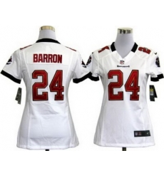 Women Nike Tampa Bay Buccaneers 24# Mark Barron White Nike NFL Jersey Women Nike Tampa Bay Buccaneers 24# Mark Barron White Nike NFL Jersey