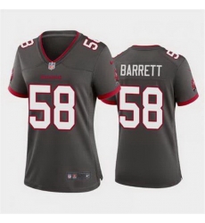 Women Nike Tampa Bay Buccaneers 58 Shaquil Barrett Pewter Alternate Vapor Limited Jersey Women Nike Tampa Bay Buccaneers 58 Shaquil Barrett Pewter Alternate Vapor Limited Jersey