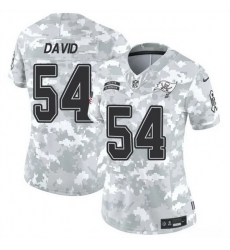 Women Tampa Bay Buccaneers 54 Lavonte David 2024 F U S E Arctic Camo Salute To Service Limited Stitched Football Jersey Women Tampa Bay Buccaneers 54 Lavonte David 2024 F U S E Arctic Camo Salute To Service Limited Stitched Football Jersey