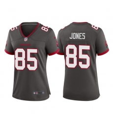 Women Tampa Bay Buccaneers 85 Julio Jones Grey Stitched Game Jersey Women Tampa Bay Buccaneers 85 Julio Jones Grey Stitched Game Jersey