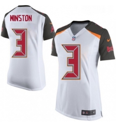 Womens Nike Tampa Bay Buccaneers 3 Jameis Winston Game White NFL Jersey Womens Nike Tampa Bay Buccaneers 3 Jameis Winston Game White NFL Jersey
