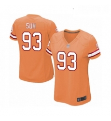 Womens Tampa Bay Buccaneers 93 Ndamukong Suh Game Orange Glaze Alternate Football Jersey Womens Tampa Bay Buccaneers 93 Ndamukong Suh Game Orange Glaze Alternate Football Jersey