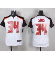 Nike Buccaneers #34 Charles Sims White Youth Stitched NFL New Elite Jersey Nike Buccaneers #34 Charles Sims White Youth Stitched NFL New Elite Jersey