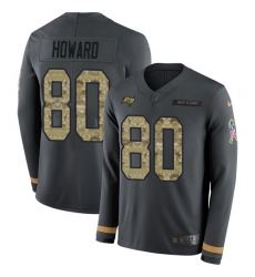 Nike Buccaneers #80 O J Howard Anthracite Salute to Service Youth Long Sleeve Jersey Nike Buccaneers #80 O J Howard Anthracite Salute to Service Youth Long Sleeve Jersey