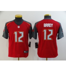 Youth Buccaneers 12 Tom Brady Red Youth Vapor Untouchable Limited Jersey Youth Buccaneers 12 Tom Brady Red Youth Vapor Untouchable Limited Jersey