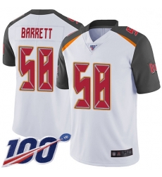 Youth Buccaneers 58 Shaquil Barrett White Stitched Football 100th Season Vapor Limited Jersey Youth Buccaneers 58 Shaquil Barrett White Stitched Football 100th Season Vapor Limited Jersey