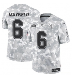Youth Tampa Bay Buccaneers 6 Baker Mayfield 2024 F U S E Arctic Camo Salute To Service Limited Stitched Football Jersey Youth Tampa Bay Buccaneers 6 Baker Mayfield 2024 F U S E Arctic Camo Salute To Service Limited Stitched Football Jersey