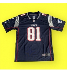 Men NEW New England Patriots 81 Aaron Hernandez Blue Vapor Limited Jerseys