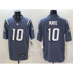 Men New England Patriots 10 Drake Maye 2025  u201CRivalries u201D Stitched Football Jersey