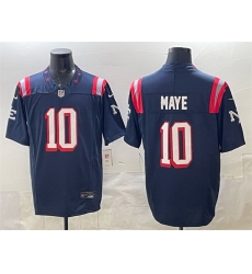 Men New England Patriots 10 Drake Maye Navy 2025 F U S E Vapor Limited Stitched Football Jersey Men New England Patriots 10 Drake Maye Navy 2025 F U S E Vapor Limited Stitched Football Jersey