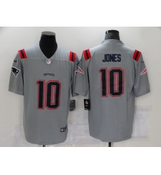 Men New England Patriots 10 Mac Jones Grey 2021 Inverted Legend Stitched NFL Nike Limited Jersey Men New England Patriots 10 Mac Jones Grey 2021 Inverted Legend Stitched NFL Nike Limited Jersey