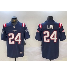 Men New England Patriots 24 Ty Law Navy Vapor Limited Stitched Football Jersey Men New England Patriots 24 Ty Law Navy Vapor Limited Stitched Football Jersey