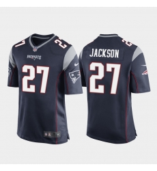 Men New England Patriots #27 J.C. Jackson Game Jersey Navy Men New England Patriots #27 J.C. Jackson Game Jersey Navy