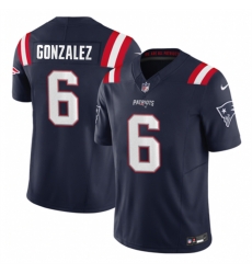 Men New England Patriots 6 Christian Gonzalez Navy 2023 F U S E Vapor Limited Stitched Football Jersey Men New England Patriots 6 Christian Gonzalez Navy 2023 F U S E Vapor Limited Stitched Football Jersey