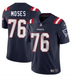 Men New England Patriots 76 Morgan Moses Navy 2025 Vapor Limited Stitched Football Jersey Men New England Patriots 76 Morgan Moses Navy 2025 Vapor Limited Stitched Football Jersey