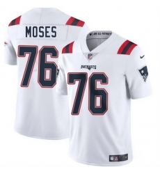 Men New England Patriots 76 Morgan Moses White 2025 Vapor Limited Stitched Football Jersey Men New England Patriots 76 Morgan Moses White 2025 Vapor Limited Stitched Football Jersey