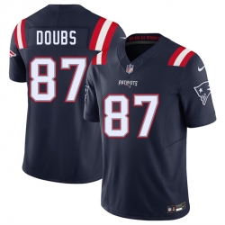 Men New England Patriots  87 Romeo Doubs Navy 2026 F U S E  Vapor Limited Stitched Football Jersey