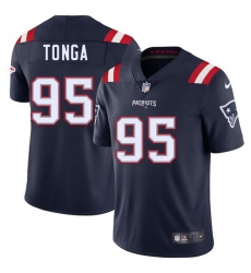 Men New England Patriots 95 Khyiris Tonga Navy 2025 Vapor Limited Stitched Football Jersey Men New England Patriots 95 Khyiris Tonga Navy 2025 Vapor Limited Stitched Football Jersey