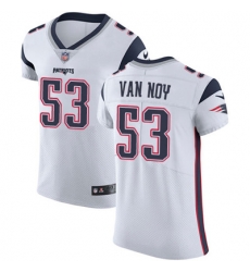 Men Nike Patriots #53 Kyle Van Noy White Stitched NFL Vapor Untouchable Elite Jersey Men Nike Patriots #53 Kyle Van Noy White Stitched NFL Vapor Untouchable Elite Jersey